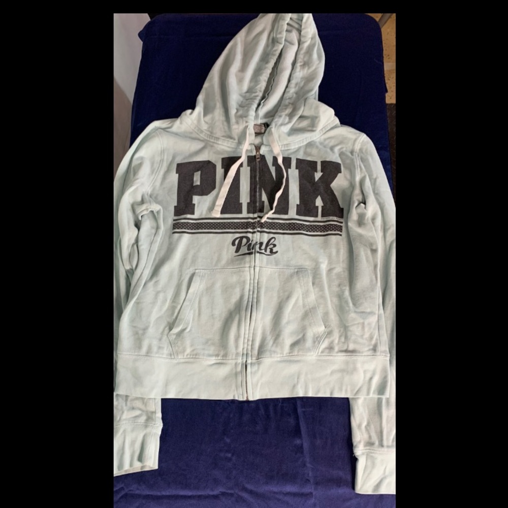 Mint green zip up jacket